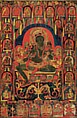 Ashtamahabhaya Tara, Mineral and organic pigments on cloth, Tibet, Reting monastery